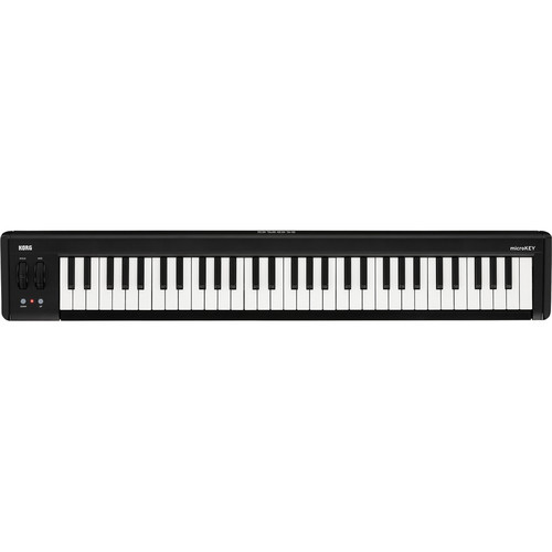 Korg microKEY Air 61-Key Bluetooth MIDI Controller Keyboard with USB Connectivity and Compact Design (MICROKEY261)