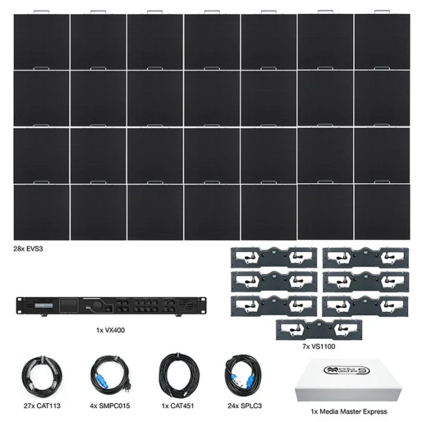 ADJ EVS3 Video System Package with 28 EVS3 LED Video Panels (EVS3-7X4)