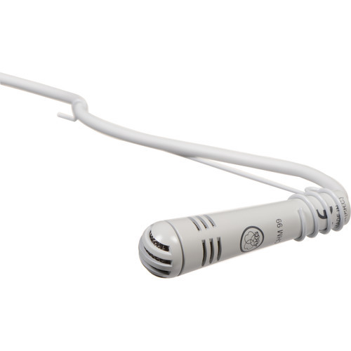 AKG CHM99 white  Hanging module with 10 m non twisting cable and inline phantom power adapter