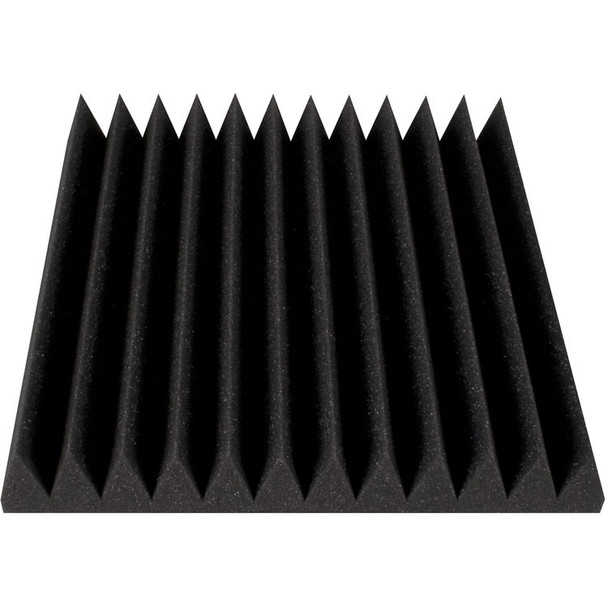 Ultimate Support 17755 Wedge Acoustic Foam Panel 12 x 12 Inch Charcoal 24-Pack (UA-WPW-12_24)