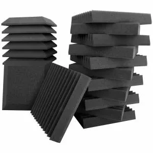 Ultimate Support 17801 Acoustic Wedge and Bevel Wall Panel Kit 12 x 12 x 2 Inch 24-Pack (UA-KIT-SB2)