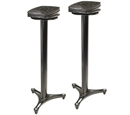 Ultimate Support 17450 MS-100B Studio Monitor Stand Black 38-Inch with MS-80 Desktop Stands (MS-100B)