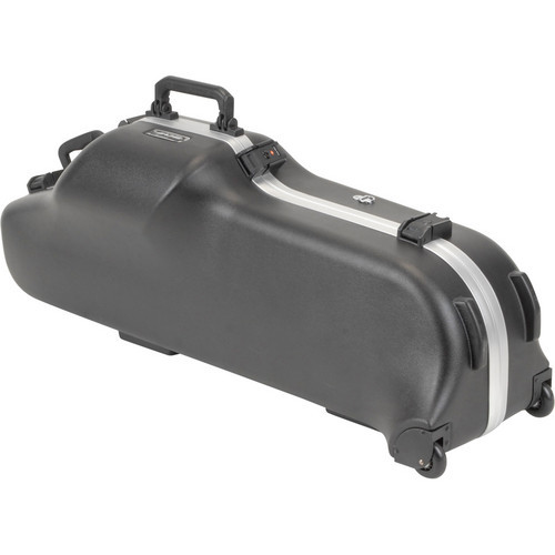 SKB 1SKB-455W Contoured Pro Universal Baritone Saxophone Case with Wheels (1SKB-455W)