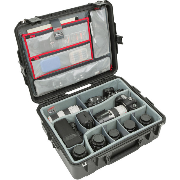 SKB 3i-2217-8DL iSeries 3i-2217-8 Case with Think Tank Designed Dividers and Lid Organizer (3i-2217-8DL)