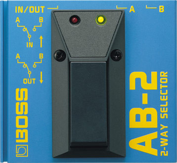 BOSS AB-2 A/B Selector Pedal with Silent One-Touch Switching for Guitars, Amplifiers, Effects Chains, and Tuners (AB-2)