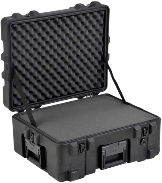 SKB 3R Series 22" x 17" x 10.5" Mil-Standard Case with Wheels and Cubed Foam (3R2217-10B-CW)