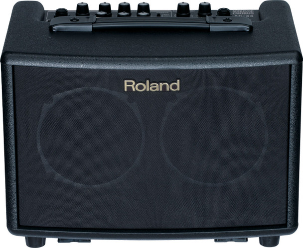 Roland AC-33M Battery-Powered Stereo Acoustic Guitar Amplifier with Phrase Looper, Dual Channels, DSP Effects, and Portable Design for Acoustic Performance (AC-33M)