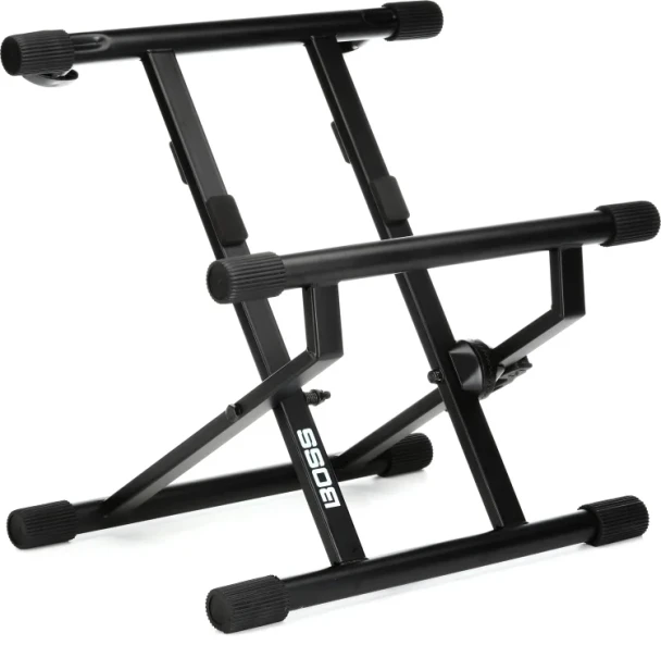 BOSS Adjustable Steel Amplifier Stand with Tilt-Back Design for Combo Guitar Amplifiers and Professional Stage Positioning (BAS-1)