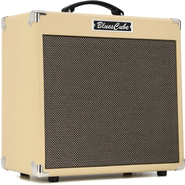 Roland Blues Cube Hot 30-Watt 1x12 Combo Guitar Amplifier with Tube Logic Technology, Vintage Tweed-Style Tone, Reverb, Power Control, and USB Recording (BC-HOT-VB)