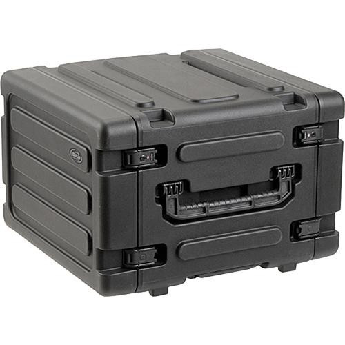 SKB 6U Shock Mount Rack Case with Wheels and Handle (3SKB-R06U20W)