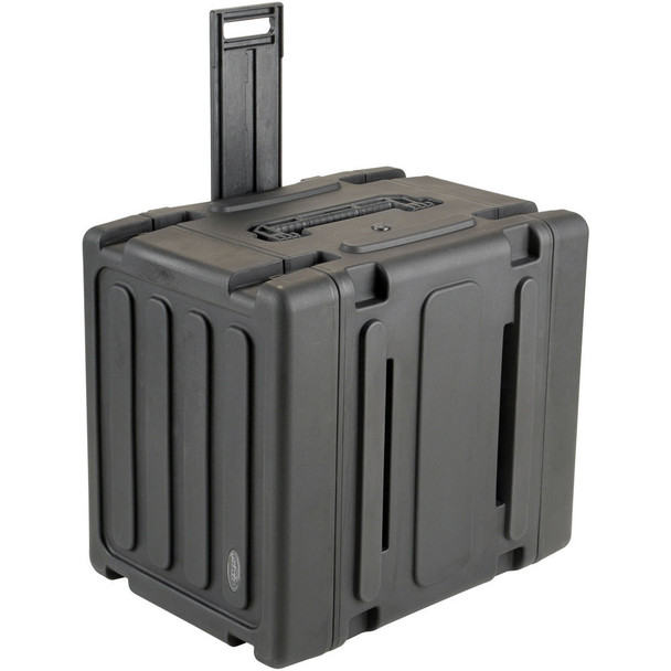 SKB 8U Shock Mount Rack Case with Wheels and Handle (3SKB-R08U20W)