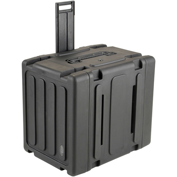 SKB 10U Shock Mount Rack Case with Wheels and Handle (3SKB-R10U20W)