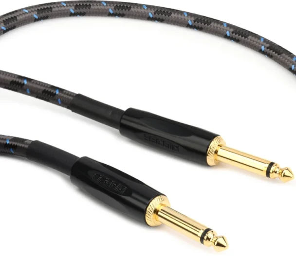 BOSS BIC-5 5ft / 1.5m Instrument Cable with Straight 1/4-Inch Connectors for Guitar, Bass, and Audio Equipment (BIC-5)