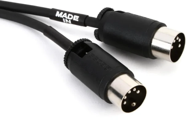 BOSS BMIDI-PB2 2ft/60cm Multidirectional 5-Pin MIDI Cable with Adjustable Connectors for Pedalboards, MIDI Controllers, and Effects Switching Systems (BMIDI-PB2)