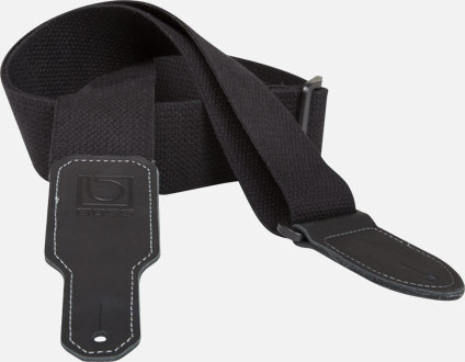 Roland BSC-20-BLK 2-Inch Black Cotton Guitar Strap with Adjustable 35–60-Inch Length and Nickel Hardware for Electric Guitar and Bass (BSC-20-BLK)
