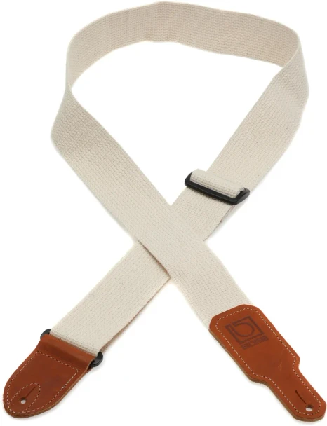 Roland BSC-20-NAT 2-Inch Natural Cotton Guitar Strap with Adjustable 35–60-Inch Length and Nickel Hardware for Guitar and Bass (BSC-20-NAT)