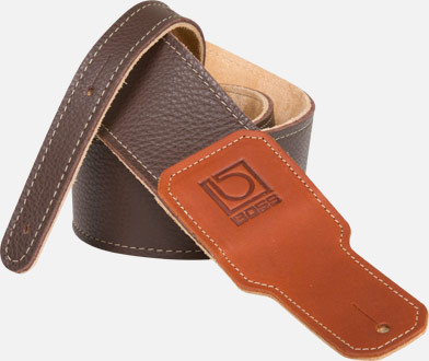 Roland BSL-25-BRN 2.5-Inch Brown Premium Leather Guitar Strap with Adjustable 39–55-Inch Length for Guitar and Bass (BSL-25-BRN)