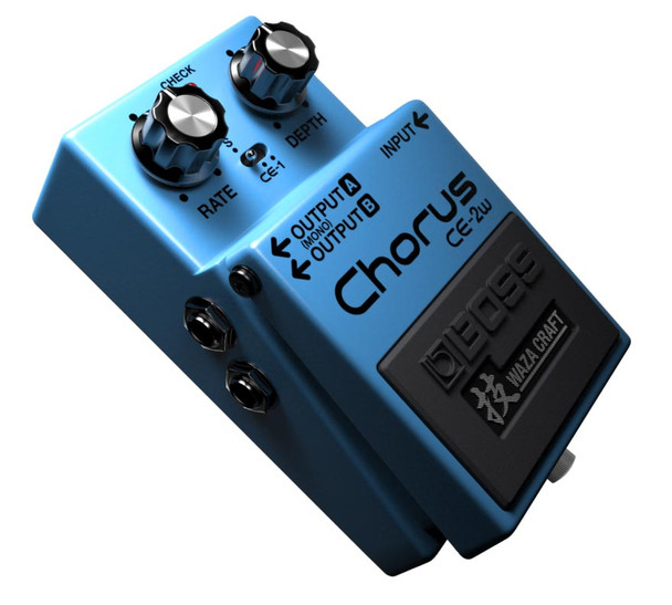 BOSS CE-2W Waza Craft Chorus Effects Pedal, Analog Chorus with CE-2 and CE-1 Modes, Stereo Output, Variable Depth Control and Made-in-Japan Construction (CE-2W)