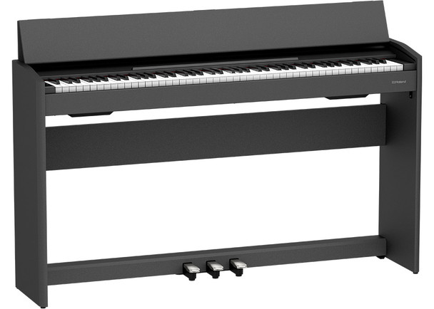 ROLAND F107-BK Digital Piano with 88-Key PHA-4 Standard Keyboard, SuperNATURAL Piano Engine, Bluetooth Audio/MIDI and Built-In Pedals (F107-BK)