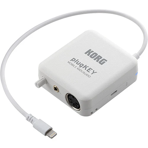 Korg PlugKey MIDI to Lightning Audio Interface for iOS (PLUGKEYWH)