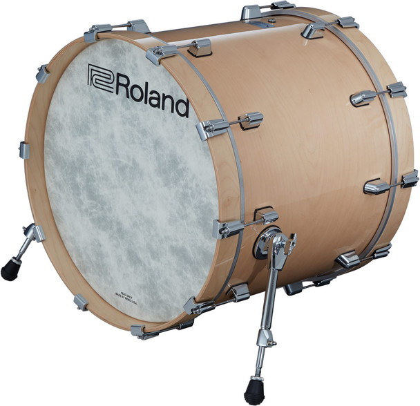 Roland KD-222-GN 22-Inch Electronic Kick Drum with Wood Shell, Gloss Natural (KD-222-GN)