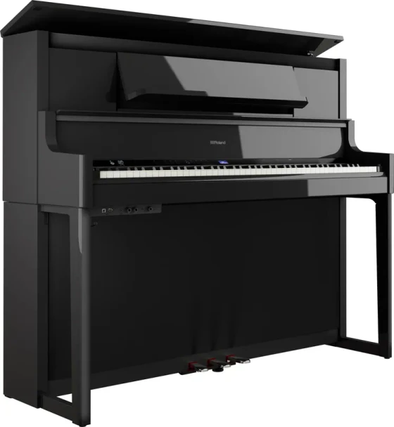 Roland LX-9 Digital Piano in Polished Ebony with Pure Acoustic Piano Modeling, Grand Piano-Style Keyboard, Advanced Stereo Sound System, Bluetooth, and Matching Stand (LX-9-PE)