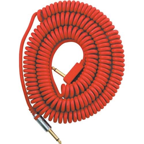 Vox Red Coiled Instrument Cable 29.5ft (VCC090RD)