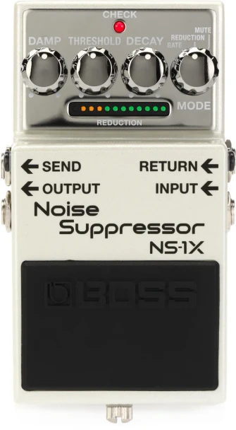 BOSS NS-1X Noise Suppressor Pedal with MDP Technology, 3 Modes & Send/Return Loop (NS-1X)