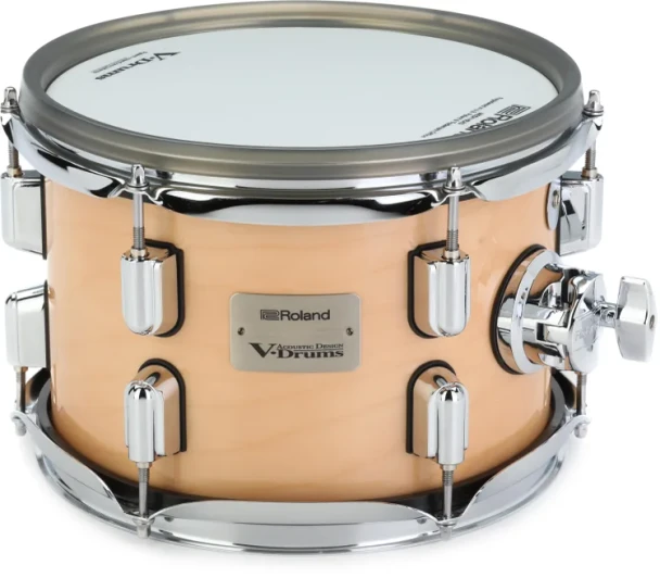 Roland VAD PDA100-GN 10" V-Tom Pad with 2-Ply Tunable Mesh Heads & Gloss Natural Finish (PDA100-GN)