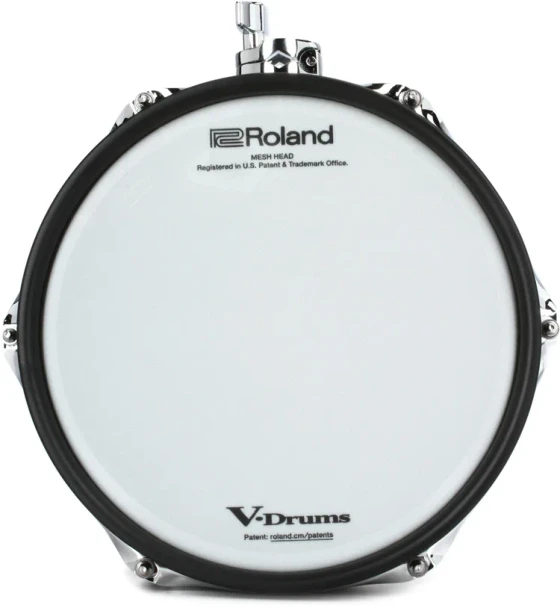 Roland VAD PDA100L-BK 10" Shallow V-Tom Pad with 2-Ply Tunable Mesh Head & Black Finish (PDA100L-BK)