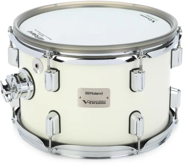 Roland VAD PDA120-PW 12" V-Tom Pad with 2-Ply Tunable Mesh Heads & Pearl White Gloss Finish (PDA120-PW)