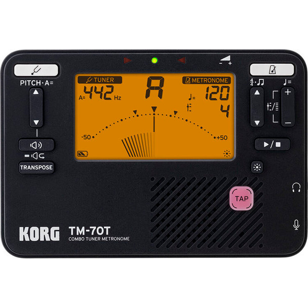 Korg TM-70C Tuner Metronome Black (TM70CBK)
