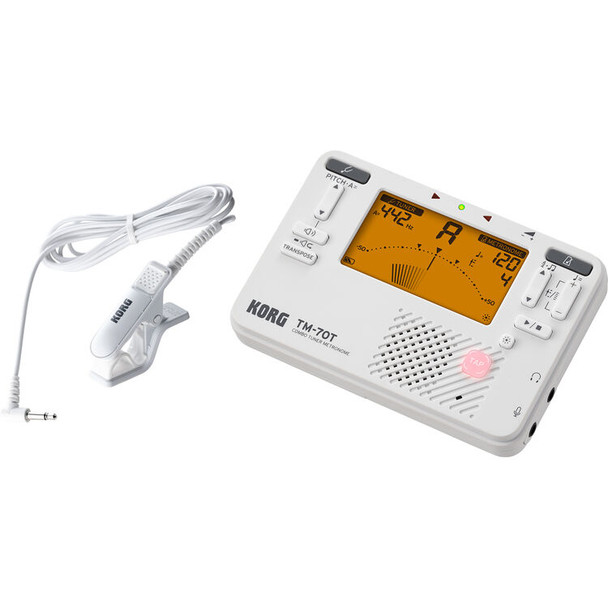 Korg TM-70C Tuner Metronome White (TM70CWH)