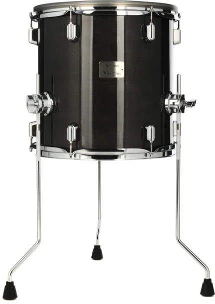 Roland V-Drums Acoustic Design 14" Floor Tom Pad, Gloss Ebony (PDA140F-GE)