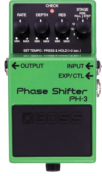 BOSS PH-3 Phase Shifter Guitar Effects Pedal with Tap Tempo, Rise/Fall Modes, and Expression Pedal Control (PH-3)