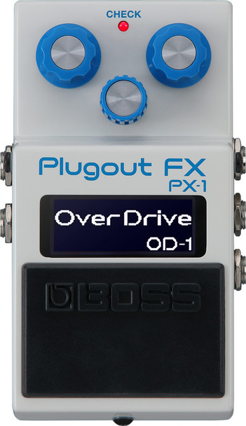 BOSS PX-1 PlugoutFX Multi-Effects Pedal with 16 BOSS Effect Models, Stereo I/O, MIDI, Bluetooth, and USB-C (PX-1)