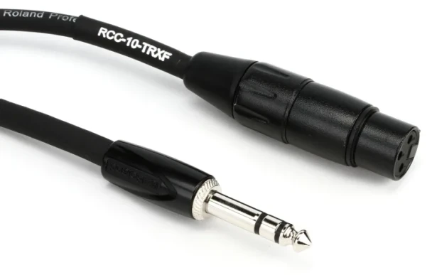 Roland RCC-10-USXF 10 ft / 3 m Interconnect Cable, XLR Female to USB, Black PVC (RCC-10-USXF)