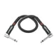 Roland RIC-B1AA Black Series 1ft / 30cm Instrument Cable, Dual Right-Angle 1/4" TS Connectors, Oxygen-Free Copper, Black (RIC-B1AA)