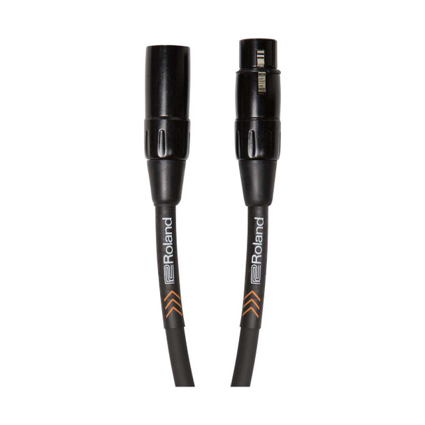 Roland Black Series 25 ft./7.5 m Microphone Cable, Heavy-Duty XLR Connectors, Oxygen-Free Copper (RMC-B25)
