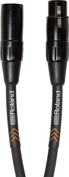 Roland Black Series 3 ft./1 m Microphone Cable, Heavy-Duty XLR Connectors, Oxygen-Free Copper (RMC-B3)