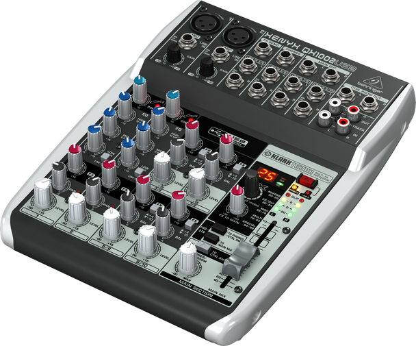 Behringer QX1002USB Premium 10-Input 2-Bus Mixer with Mic and Compressors