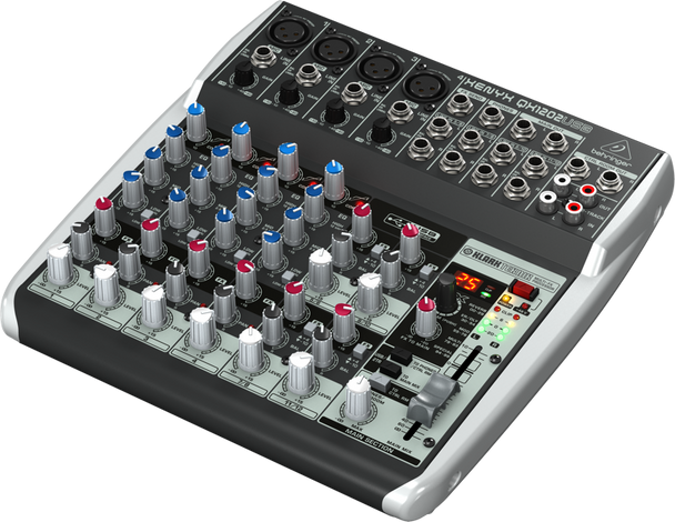 Behringer QX1202USB Premium 12-Input 2-Bus Mixer with Mic and Compressors