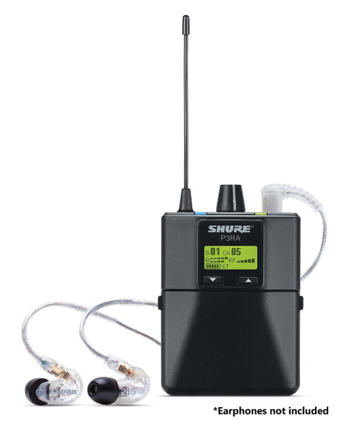 Shure P3RA -J13 Wireless Bodypack Receiver for PSM300 (J13: 566-590 MHz)