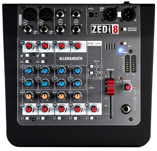 Allen & Heath ZEDi-8 HYBRID COMPACT MIXER / USB INTERFACE