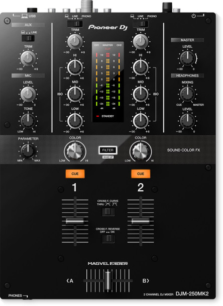 Pioneer DJM-250mk2 2-Channel DJ Mixer with rekordbox DVS