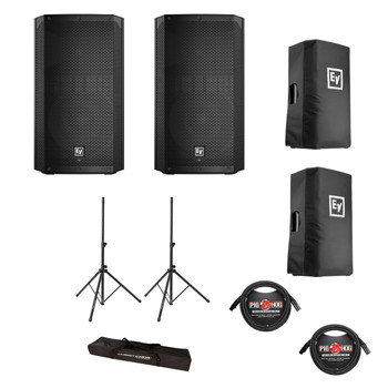 Electro-Voice ELX200-12P Powered Speaker Bundle
