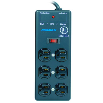 Furman SS-6B 6 Outlet Power Strip 15 Amp Rating