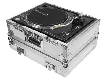 Odyssey White Universal Turntable Flight Case (FZ1200WT)