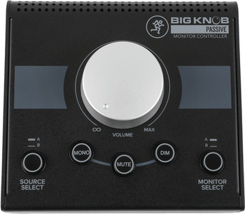 Mackie Big Knob Passive Studio Monitor Controller with Input Switching and Level Control (2058135-00)