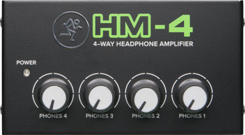 Mackie HM-4 4-Channel Headphone Amplifier with Individual Volume Controls and High-Headroom Output (2058854-00)